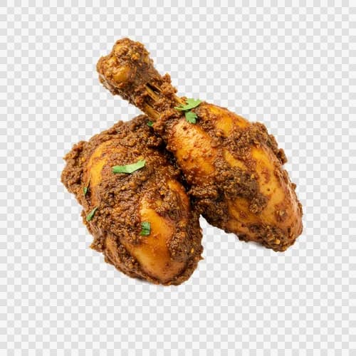 مرغ کالا بونا کاری خشک تیره ادویه‌دار شفاف PNG