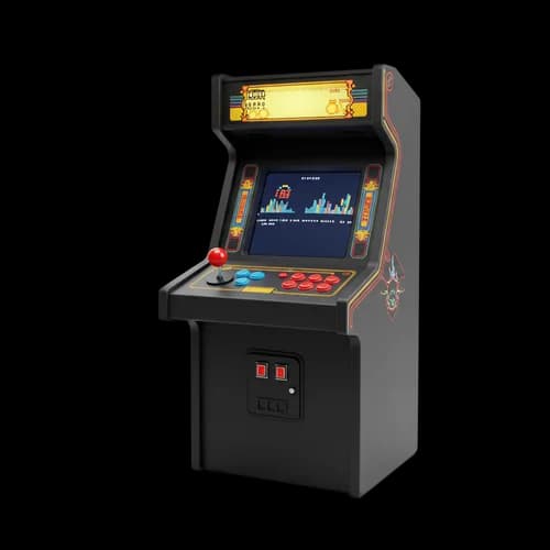 Classic retro video game arcade machine cabinet JPG Image