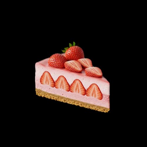 Download Grátis: Fatia de Deliciosa Cheesecake de Morango com Frutas Frescas