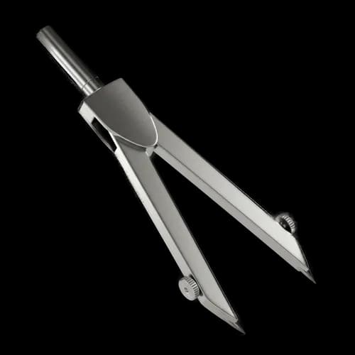 Metal geometry compass for drawing circles and math school