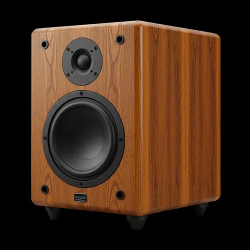 Wooden bookshelf speaker for home audio and music listening