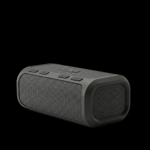 Black portable wireless bluetooth speaker