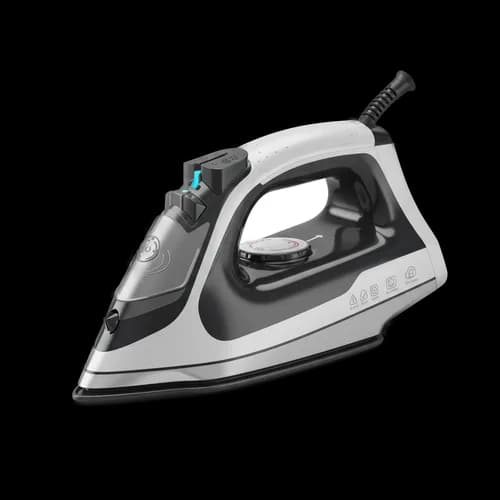 Modern electric steam iron for clothes and laundry