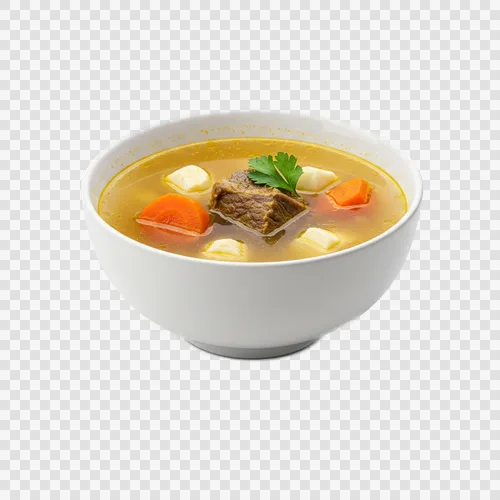 شوربا سعودی آبگوشت گوشت و سبزیجات شفاف PNG