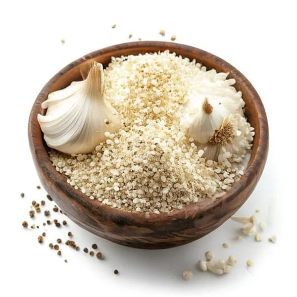 Bawang Putih Ultra Realistis 8K (Utuh & Bubuk) PNG Transparan Unduh Gratis