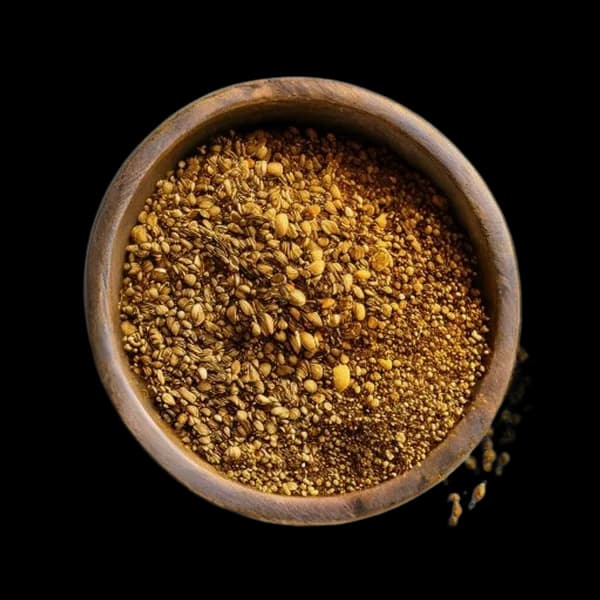 13. Ultra Realistic Mustard Seed Whole Form And Ground Powder Displayed Together