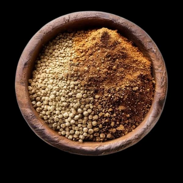 133. Ultra Realistic Allspice Whole Form And Ground Powder Displayed Together In