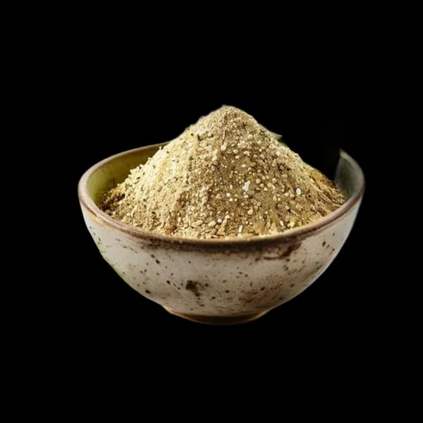 137. Ultra Realistic Celery Seed Whole Form And Ground Powder Displayed Together