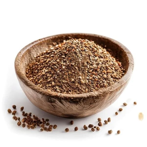 73. Ultra Realistic Caraway Seed Whole Form And Ground Powder Displayed Together
