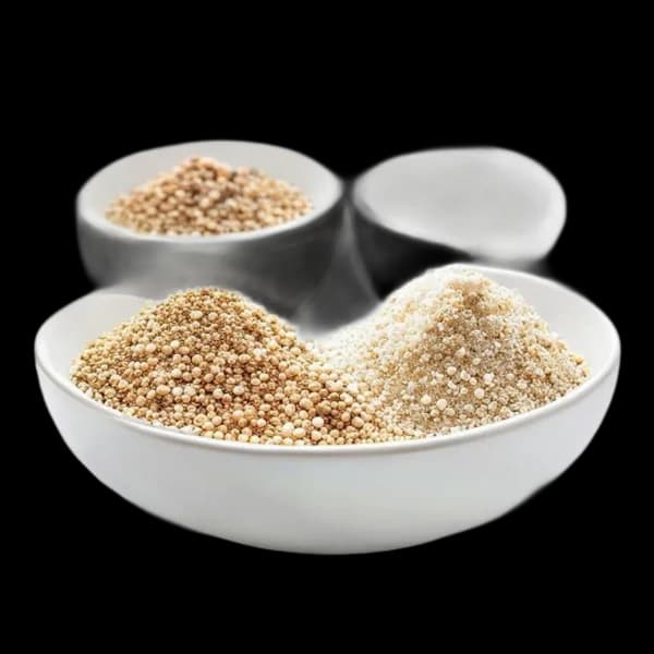 Commercial Catalog Photography Of White Pepper Whole And Ground Version Displaye