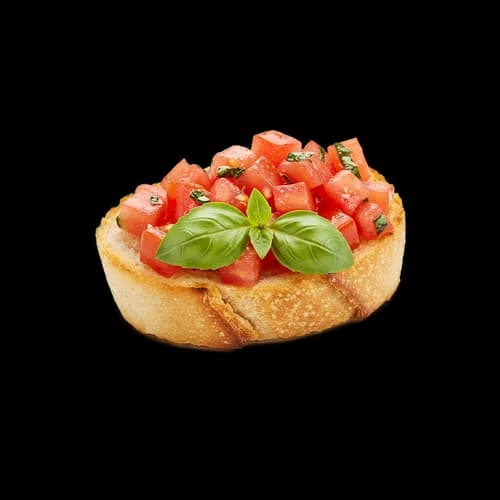 Knusprige Bruschetta mit frischen Tomaten und Basilikum