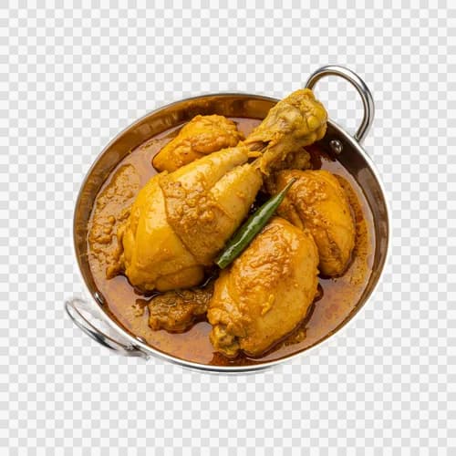 Frango Deshi Murgi Caipira ao Caril Tradicional Transparente