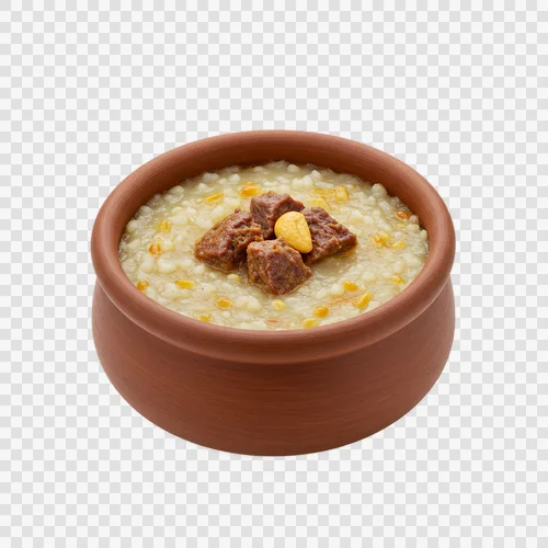 Emirati Harees Slow Cooked Wheat Meat Porridge Transparent