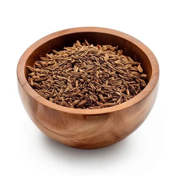 Export Quality Anise Seed Whole Spice And Fine Powder In Wooden Bowl Macro Textu