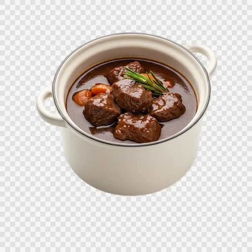Französisches Rindfleisch Bourguignon Eintopf Rotweinsoße Transparent PNG