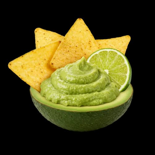 Fresh Guacamole Tortilla Chips Lime Mexican Appetizer Transparent JPG Image
