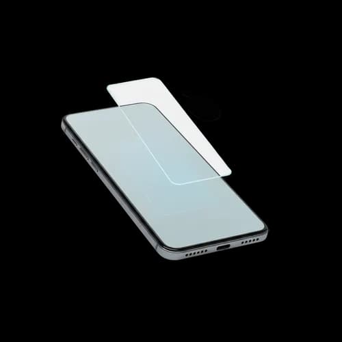 Applying protective glass screen cover to a modern smartphone