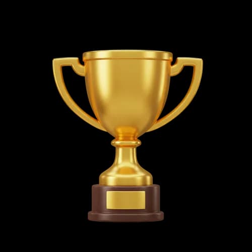 Shiny gold trophy cup award for winner JPG Image