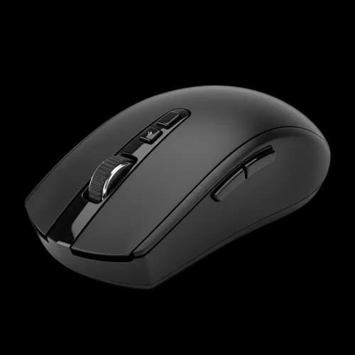 Black wireless computer mouse for office work
