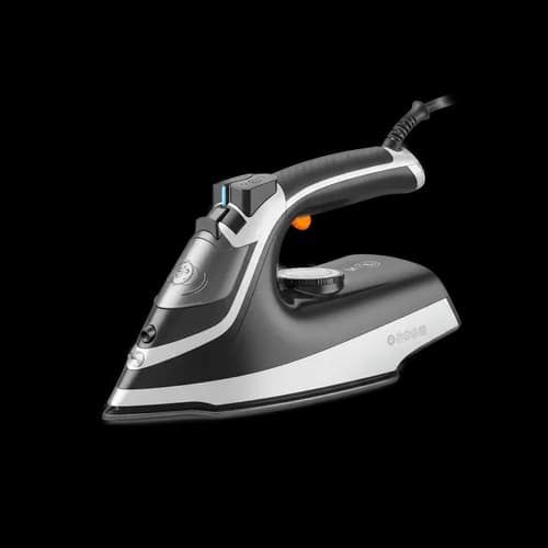 Plancha de vapor eléctrica moderna negra y plateada descarga gratuita