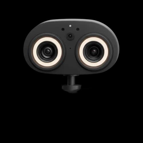 Dual ring light camera device for streaming and video calls