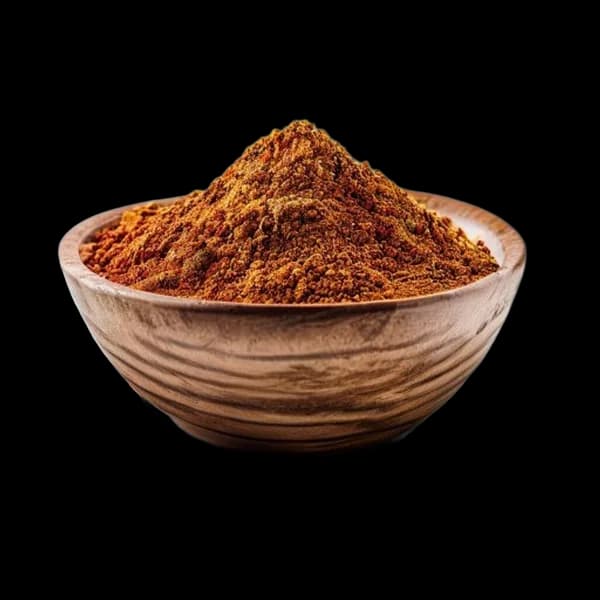 Marketplace Ready Sumac Whole And Powder Display In Bowl With Scattered Spice Fr