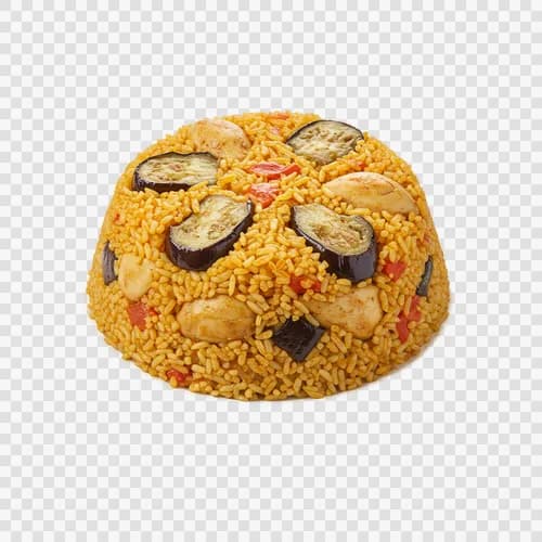 palestinian-maqluba-upside-down-rice-chicken-eggplant-transparent-png