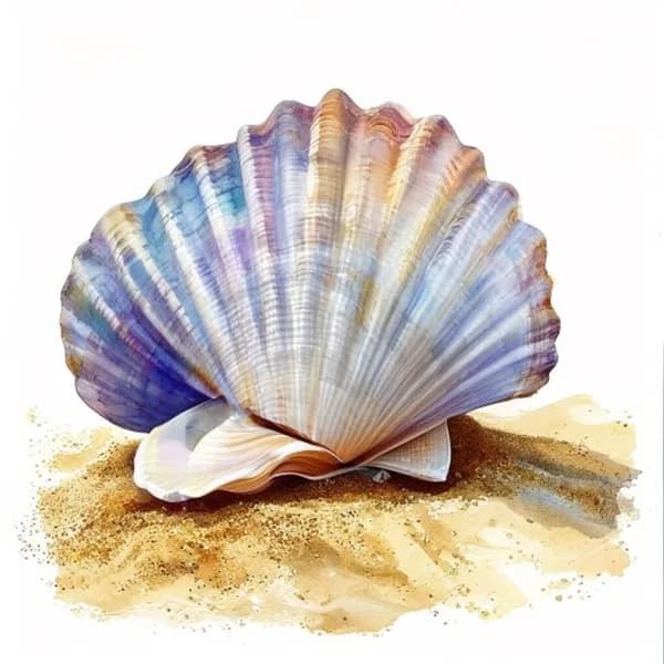 photorealistic-watercolor-painting-of-a-detailed-sea-shell-resting-on-soft-golde-hd-jpg