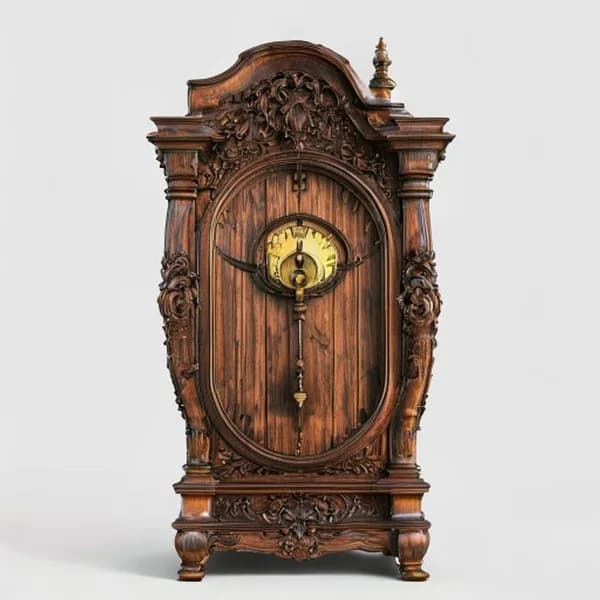 Modelo 3D Premium de Reloj de Pie Vintage Ornate - Descarga Gratis