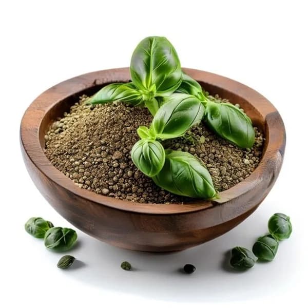 Albahaca Premium: Hoja y Polvo 8K Estudio