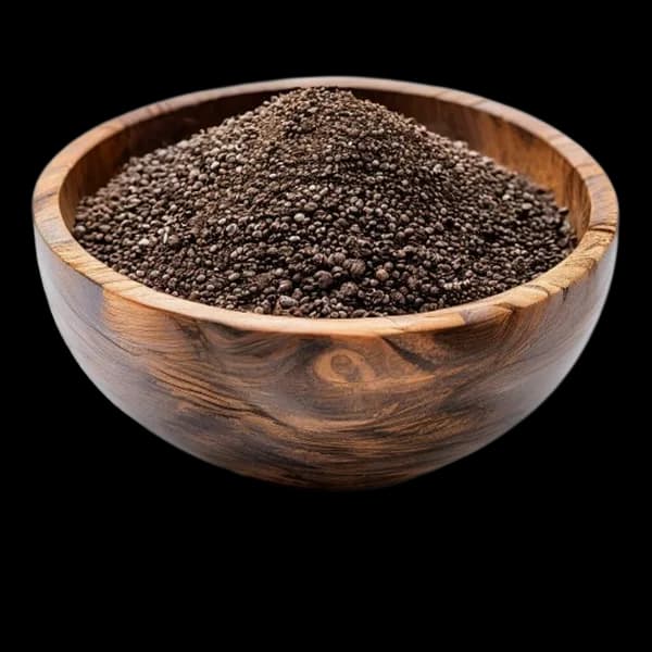 Premium Studio Shot Of Black Pepper Whole And Powder Form In Rustic Wooden Bowl