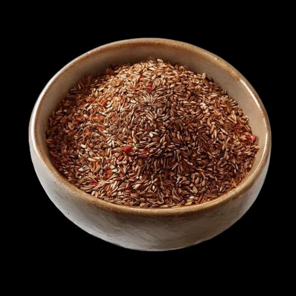 Professional Ecommerce Product Image Of Poppy Seed Whole And Powder Form In Bowl