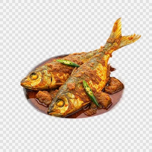 Rui Fisch Bhuna Rohu Curry Bengalisch Transparent PNG