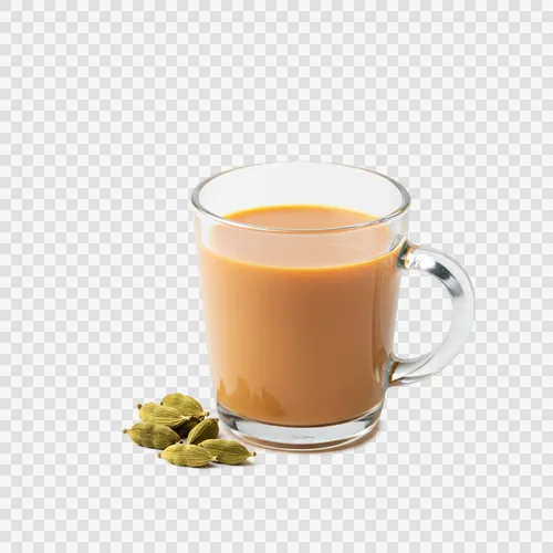 Teh Karak Saudi: Teh Susu Kuat Kapulaga Gelas Transparan PNG