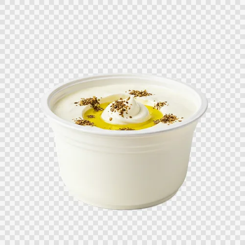 saudi-labneh-strained-yogurt-olive-oil-zaatar-transparent-png