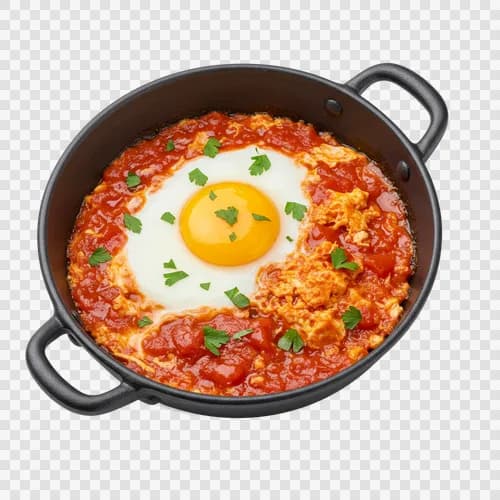 Shakshuka Saudita Uova in Camicia Salsa di Pomodoro Piccante Trasparente PNG