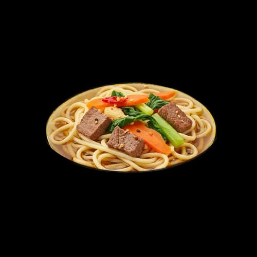 سوپ نودل توکپا تبتی: سبزیجات و گوشت شفاف PNG