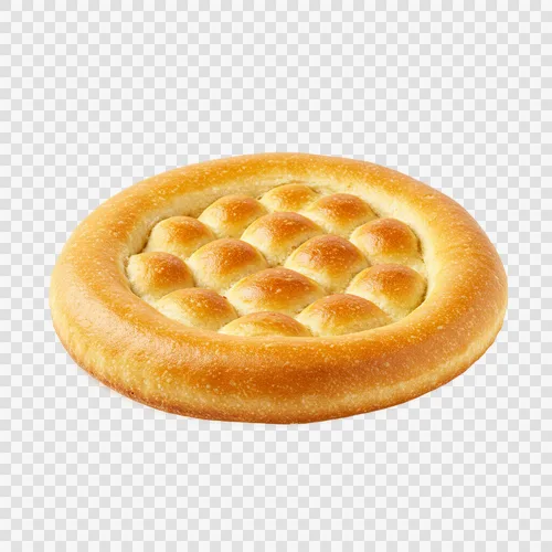 Roti Pipih Khubz Saudi Tradisional Bulat Emas Transparan PNG