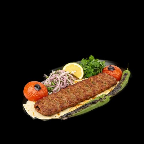 Traditional Turkish Kebab Platter Grilled Lamb Vegetables Transparent JPG Image